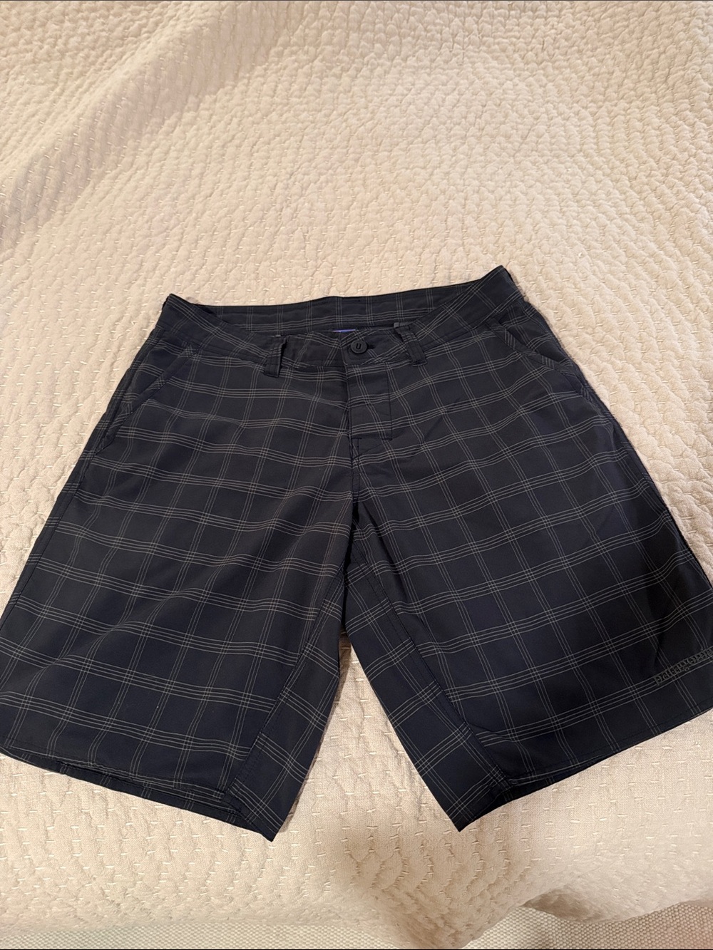 Patagonia Black Plaid Men's Shorts